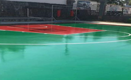 宜春篮球场翻新地面